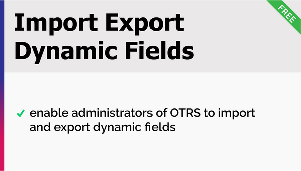 Import Export Dynamic Fields Add-On