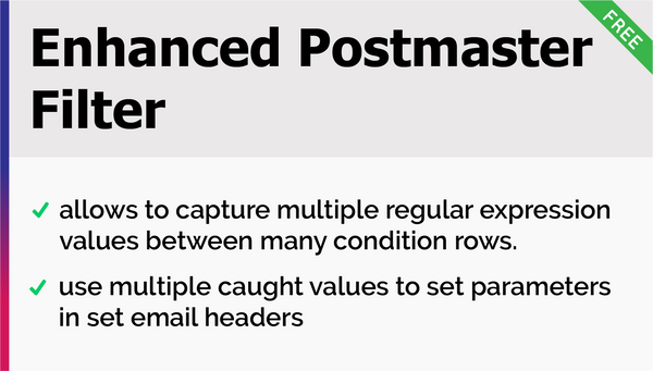Enhanced Postmaster Filter