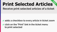 Print Selected Articles Add-On