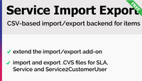 Service Import Export Add-On