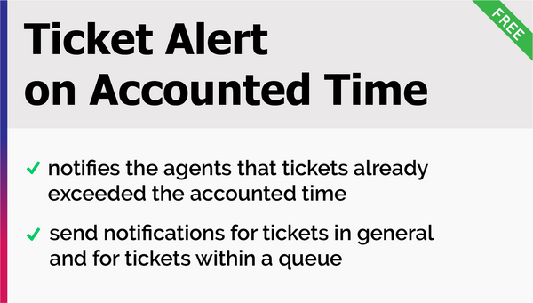 Ticket Alert On Accounted Time Add-On
